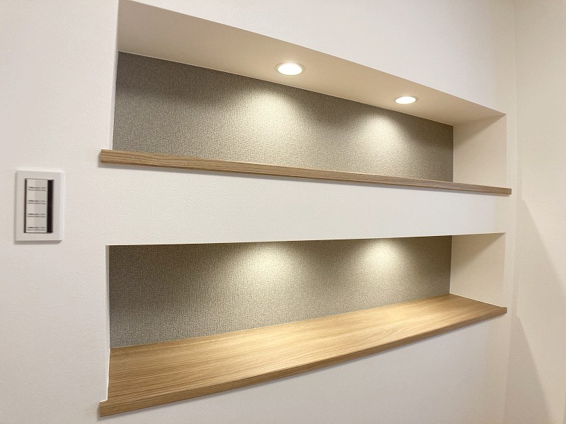 画像:壁面造作棚(洋室1)